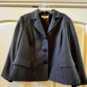 Jones Studio Black Lined Button Up Women’s Blazer size 18